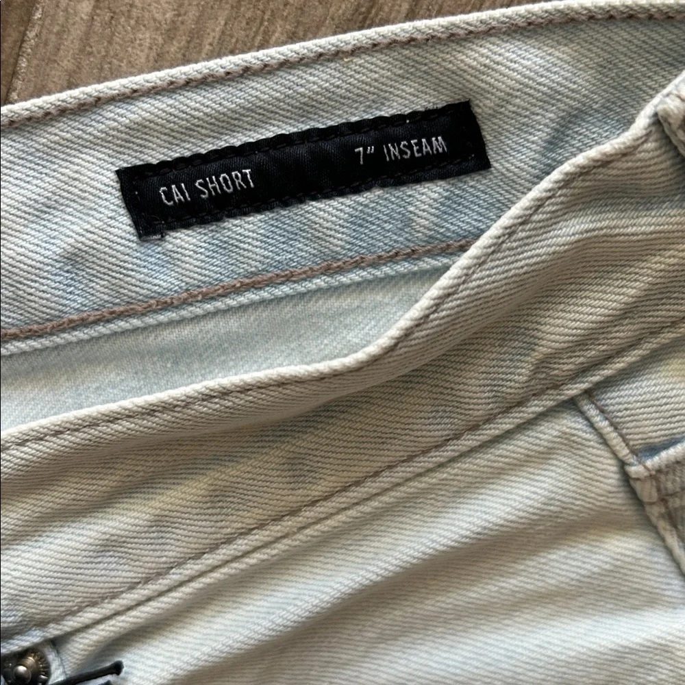 Edwin button up shorts Light Blue Jean Shorts NWT - Picture 7 of 8